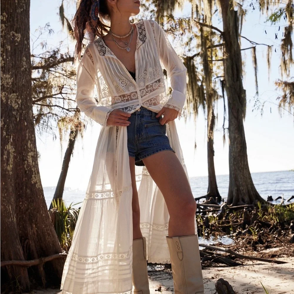 Free People keepsake Maxi top - Picture 2 of 6